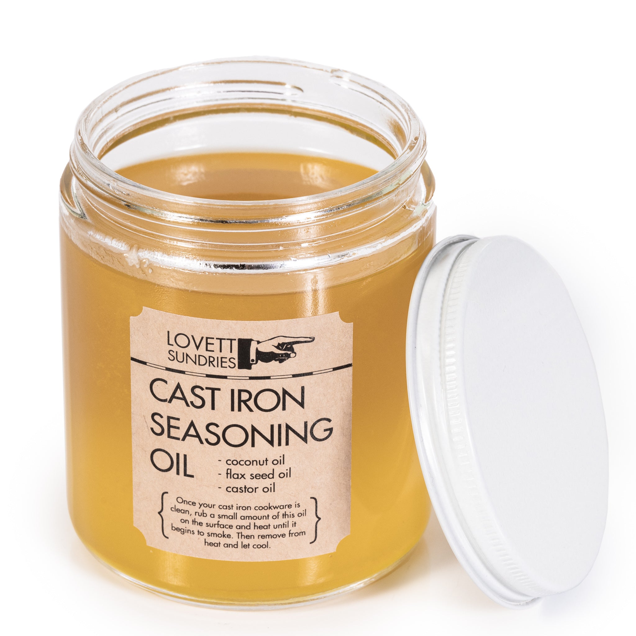Cast Iron Oil 8 oz – LivanaNatural