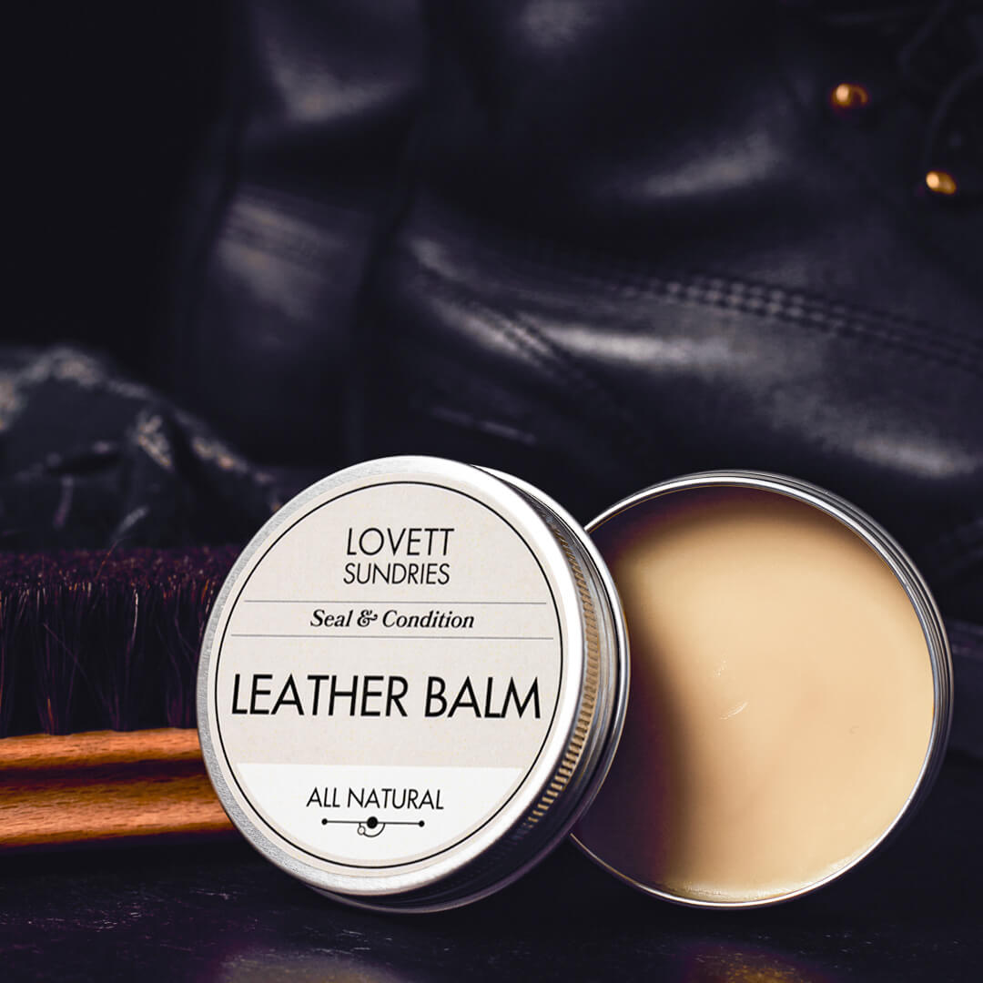 Unscented All-Natural Leather Balm in tin