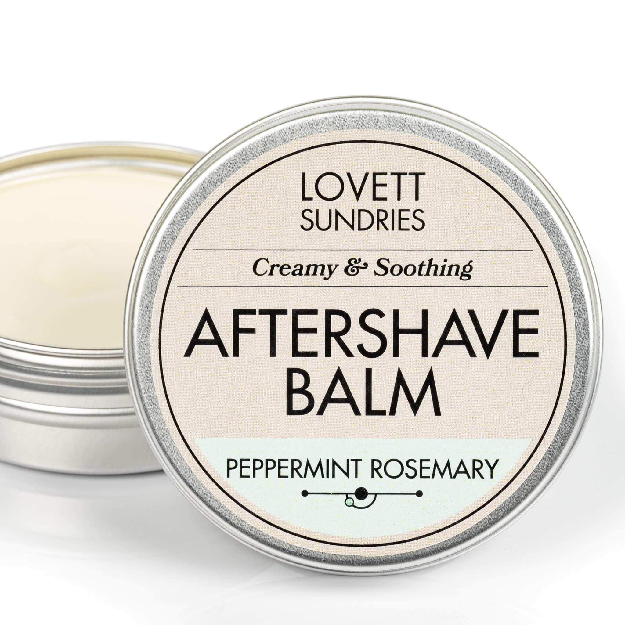 All natural peppermint rosemary scented aftershave balm