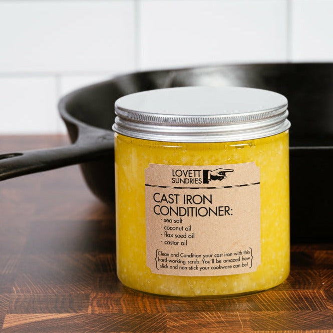 Cast Iron Conditioner  For an All-Natural Non-Stick Surface